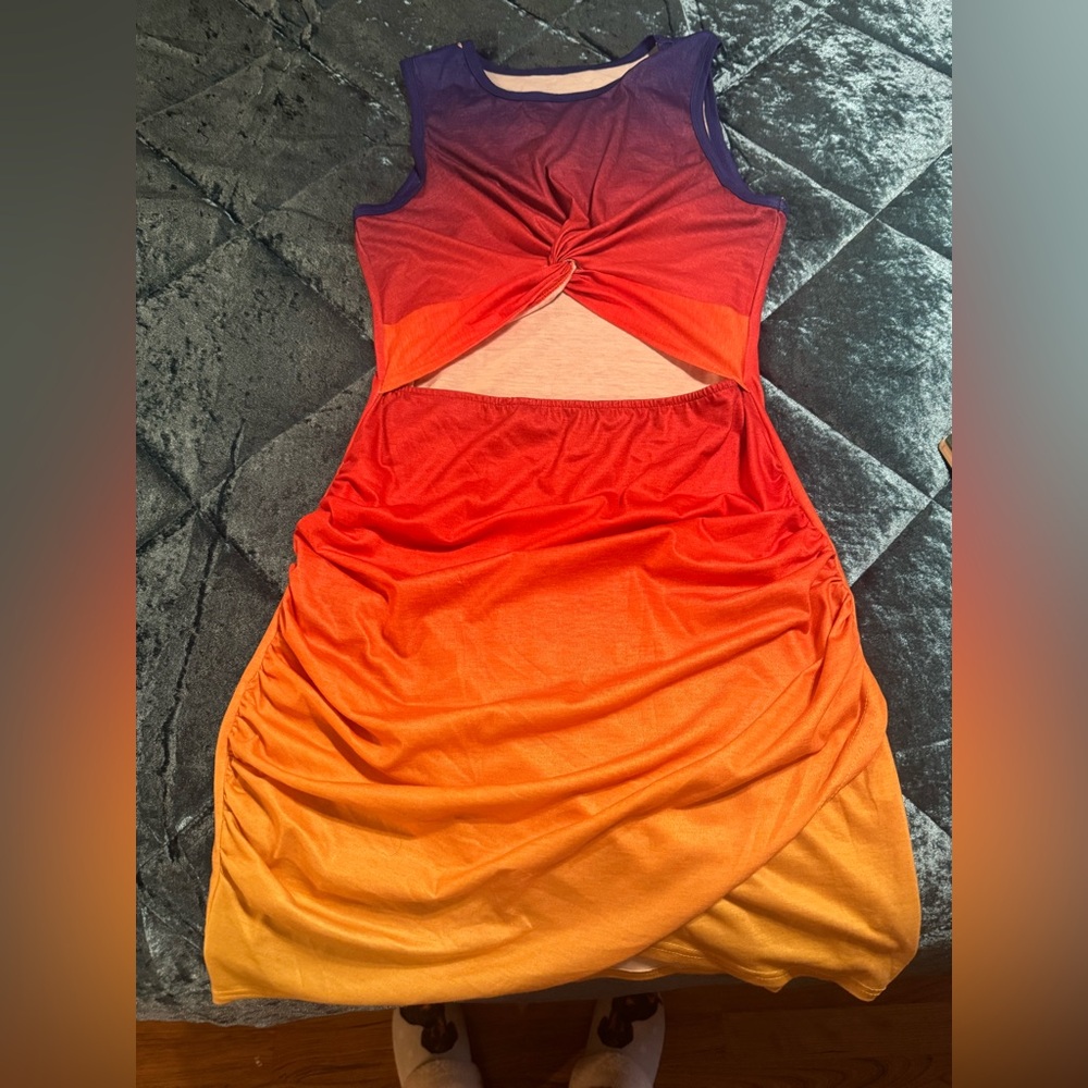 Vibrant Sleeveless Dress